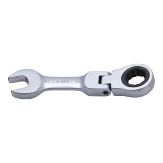 BGS Ratel ringsteeksleutel | kort | knie | 14 mm