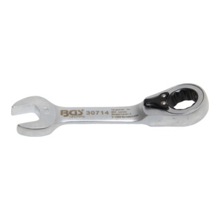 BGS Ratel ringsteeksleutel | kort | omschakelbaar | 14 mm
