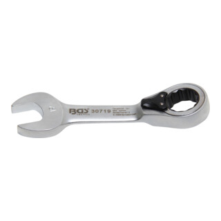 BGS Ratel ringsteeksleutel | kort | omschakelbaar | 19 mm