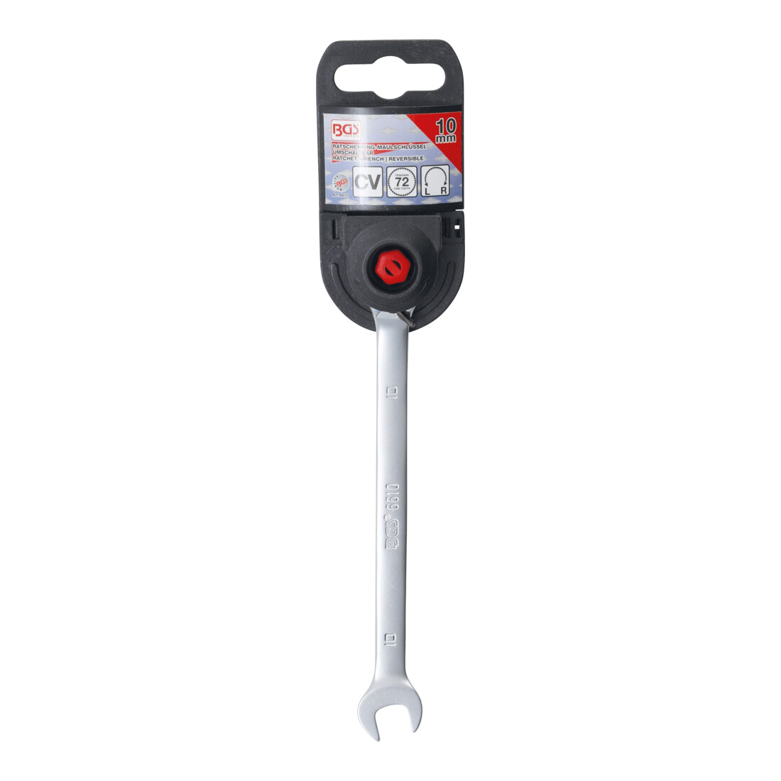 BGS Ratel ringsteeksleutel | omschakelbaar | 10 mm