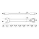 BGS Ratel ringsteeksleutel | omschakelbaar | 11 mm-4