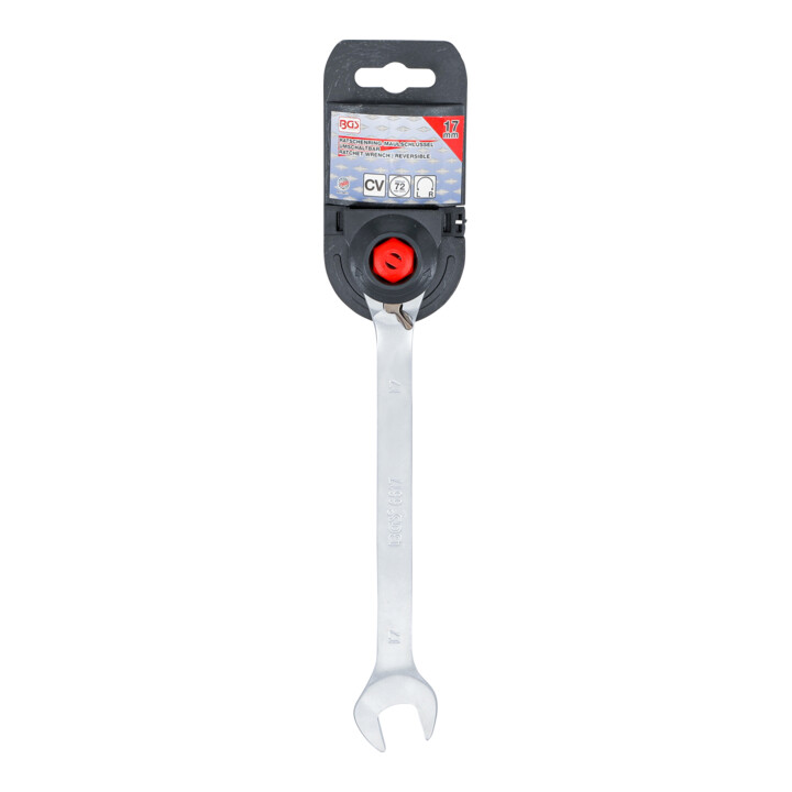 BGS Ratel ringsteeksleutel | omschakelbaar | 17 mm