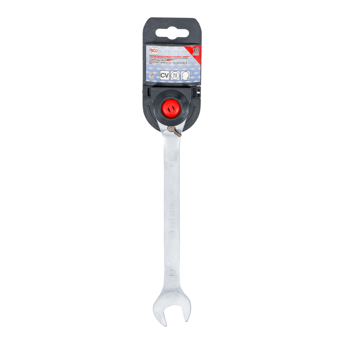 BGS Ratel ringsteeksleutel | omschakelbaar | 19 mm