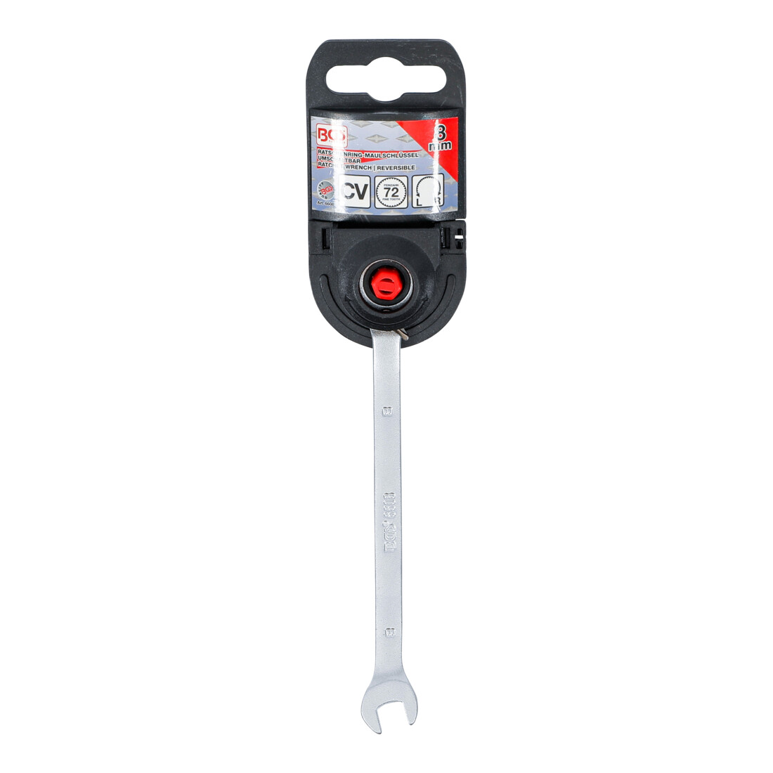 BGS Ratel ringsteeksleutel | omschakelbaar | 8 mm