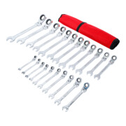 BGS Ratelring-steeksleutelset | flexibele koppen | 6 - 32 mm | 22-dlg.-2