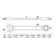BGS Ratschenring-Maulschlüssel 6521, SW 21 mm-3