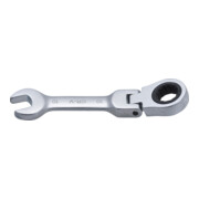 BGS Ratschenring-Maulschlüssel 6910, kurz, abwinkelbar, SW 10 mm