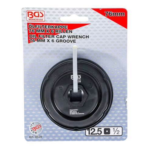 BGS Chiave per filtro dell'olio, esagonale, Ø 76 mm