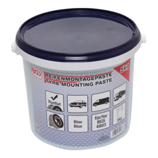 BGS Reifenmontagepaste für Run-Flat-Reifen blau 5 kg