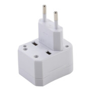 BGS Reisstekker/stopcontactadapter | 3-dlg.-2