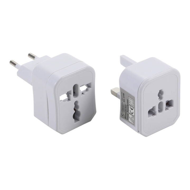 BGS Reisstekker/stopcontactadapter | 3-dlg.