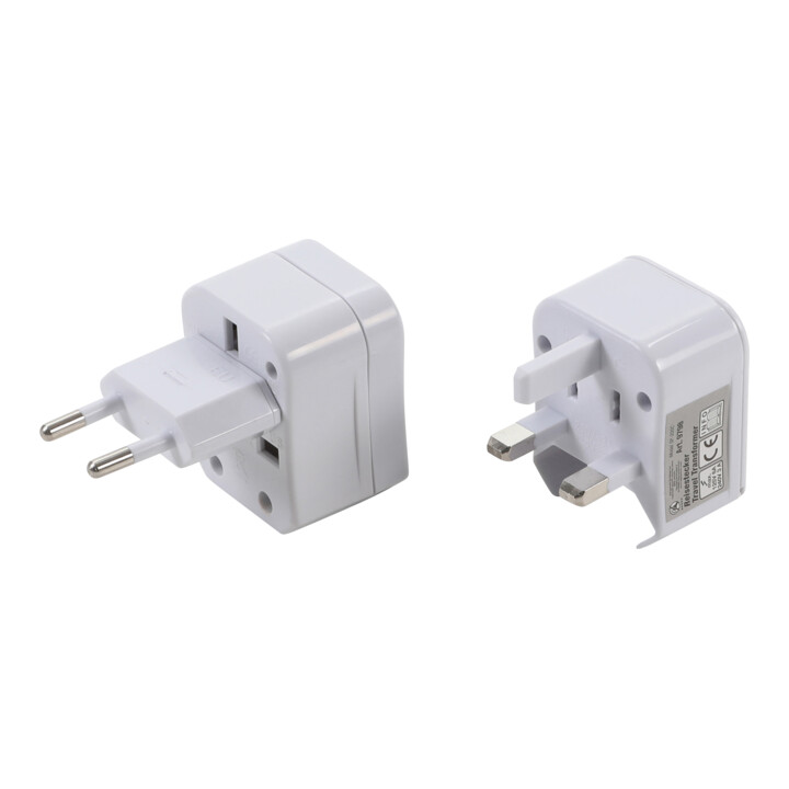 BGS Reisstekker/stopcontactadapter | 3-dlg.