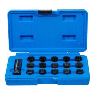BGS reparatieset voor bougie schroefdraad M14 x 1.25 mm 16 delig