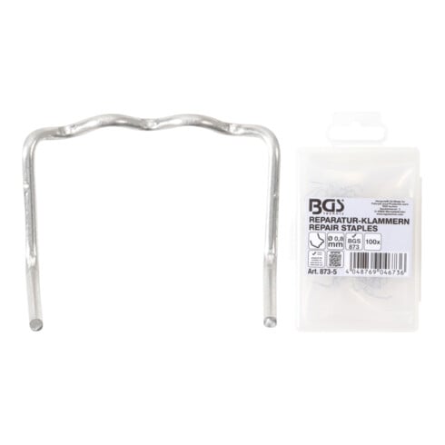 BGS Reparatur-Klammern L-Form Ø 0,8 mm 100-tlg.