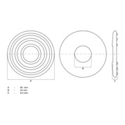 BGS Reserve rubberen pad | voor BGS 2889-4