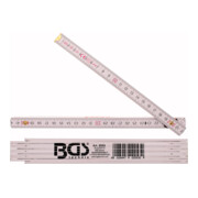 BGS Righello pieghevole in legno, 2m