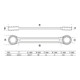 BGS Ringsleutel | extra plat | 10 x 11 mm-2
