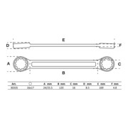 BGS Ringsleutel | extra plat | 16 x 17 mm-3