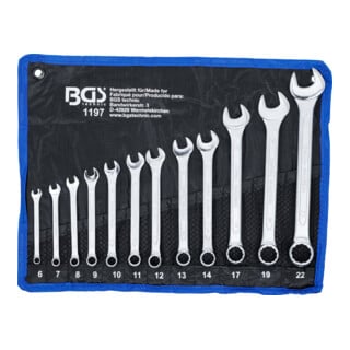 BGS ringsteeksleutelset SW 6 - 22 mm 990 g 12 dlg.