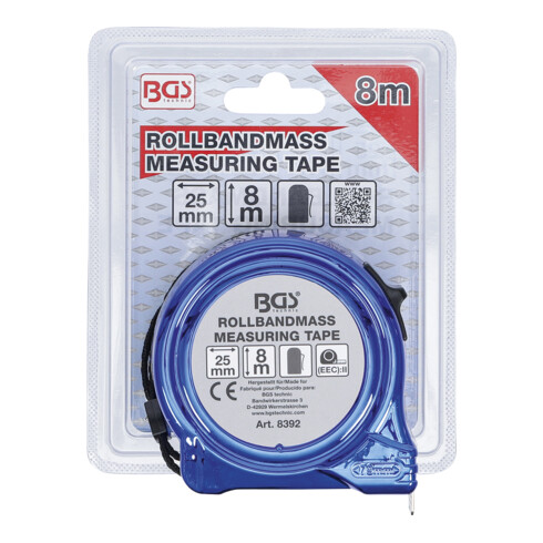 BGS Rollbandmaß 8392, 25 mm x 8 m