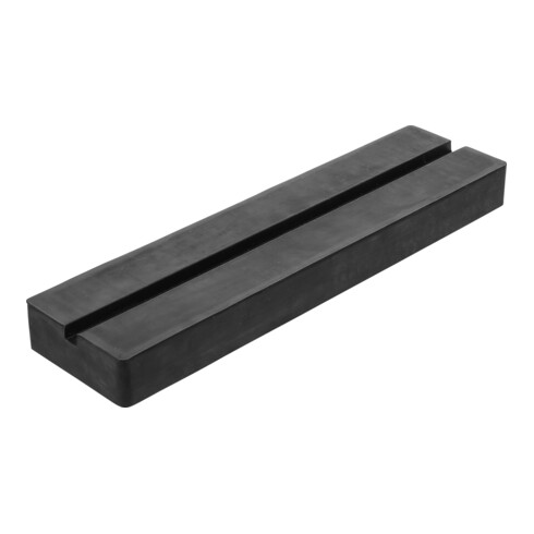 BGS Rubberen pad | met groef | voor hefplatforms | 373 x 100 x 35 mm