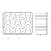 BGS Rubberen pad | voor hefplatforms | 160 x 120 x 60 mm-3