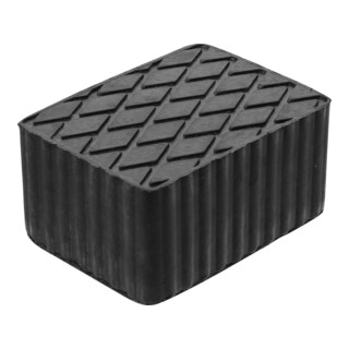BGS Rubberen pad | voor hefplatforms | 160 x 120 x 80 mm