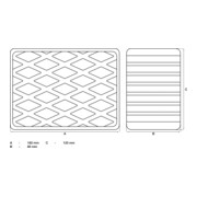 BGS Rubberen pad | voor hefplatforms | 160 x 120 x 80 mm-3