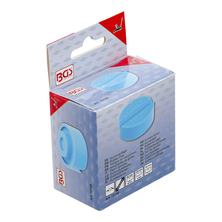 BGS Rubberen pad | voor potkrik | 65 x 38 mm