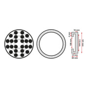 BGS Rubberschijf | voor hefplatforms | Ø 120 mm-3