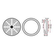 BGS Rubberschijf | voor hefplatforms | Ø 150 mm-3