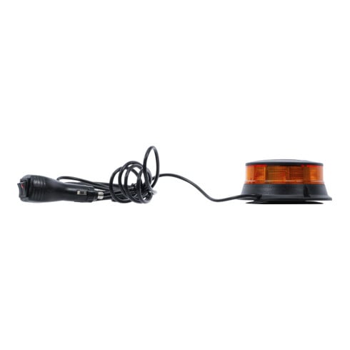 BGS Rundumkennleuchte, gelb, mit Magnet, 12 V / 24 V, Ø 130 mm
