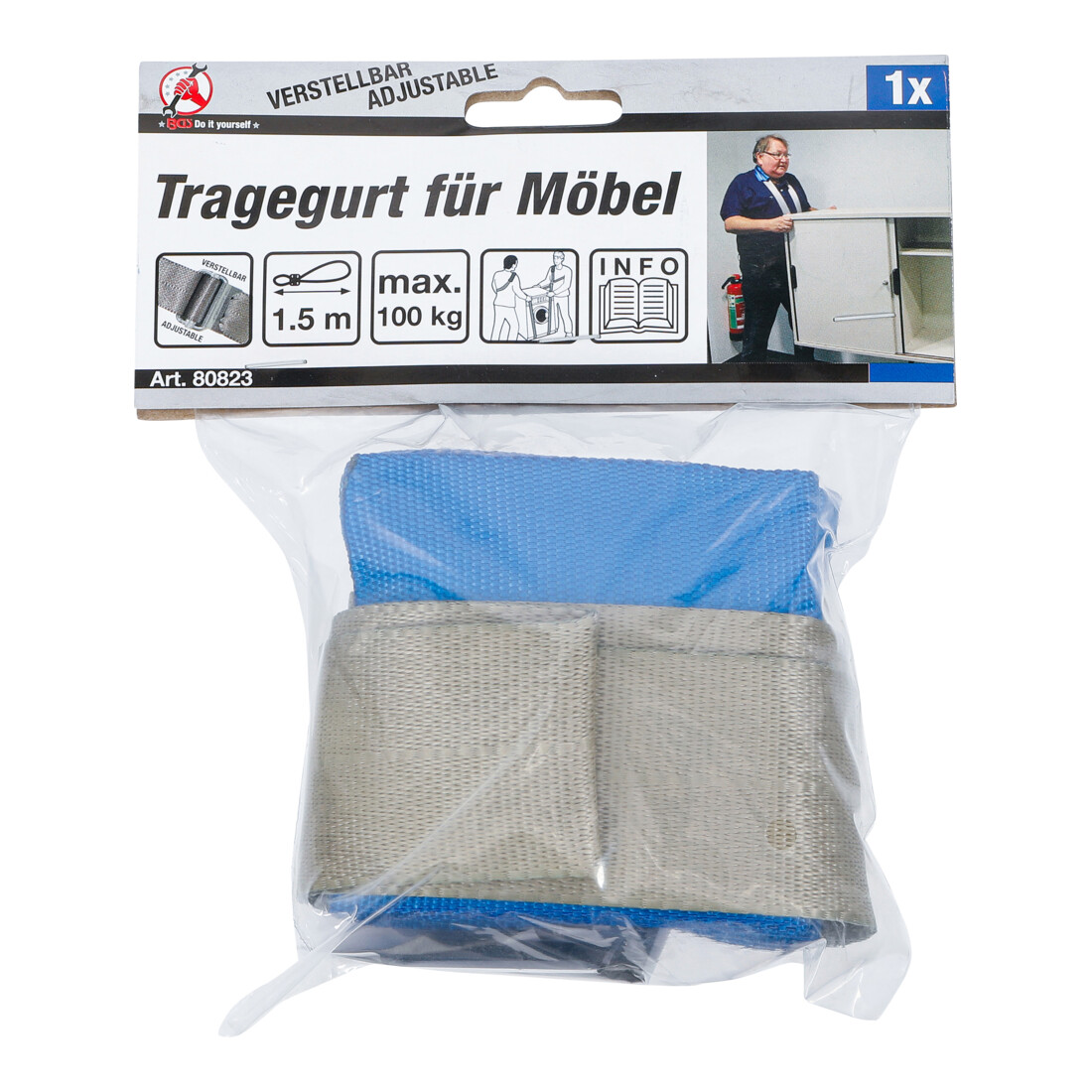 BGS Sangle de levage pour meubles réglable 100 kg