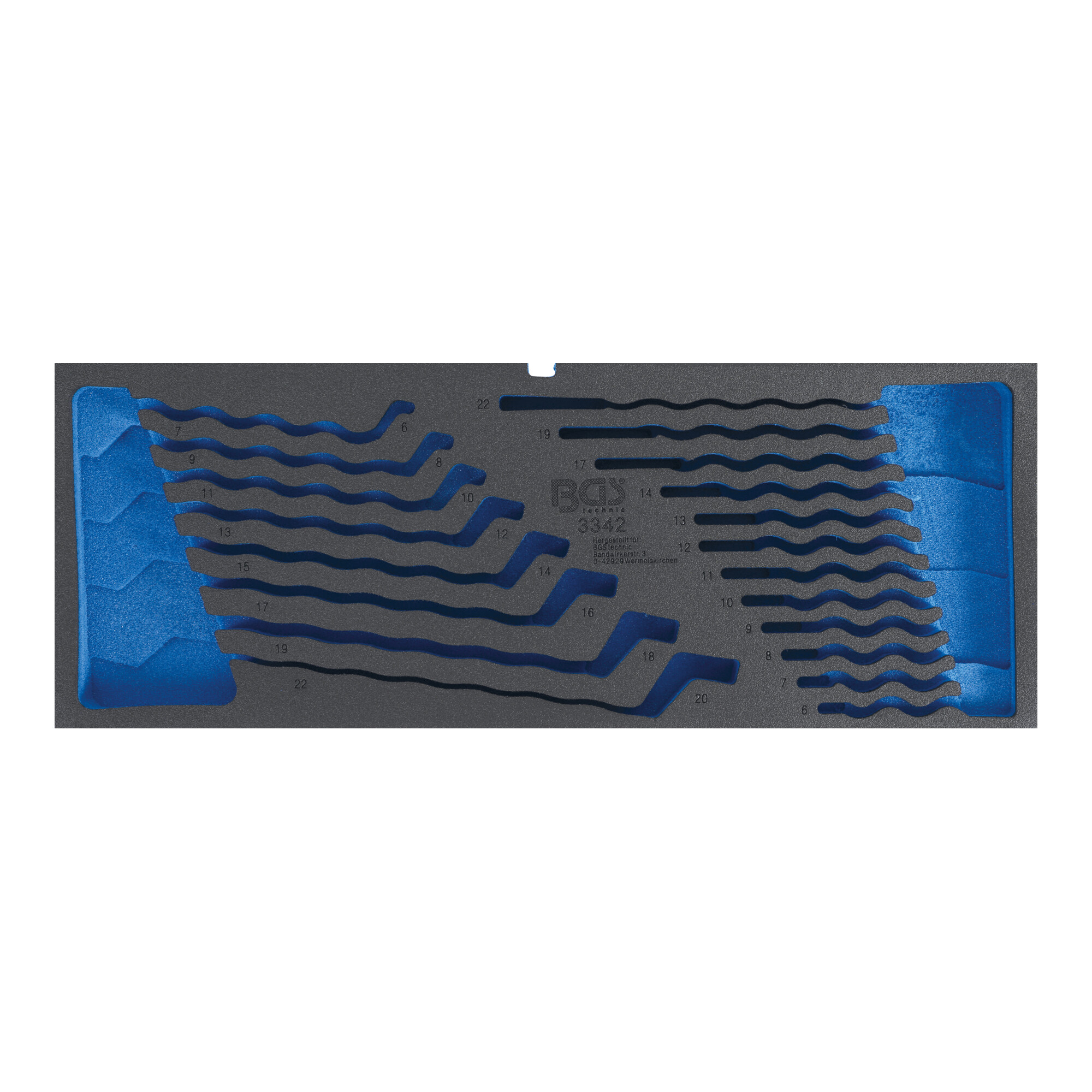 BGS Schaumeinlage für Art. 3312 leer für Art. 3342 ; BGS technic