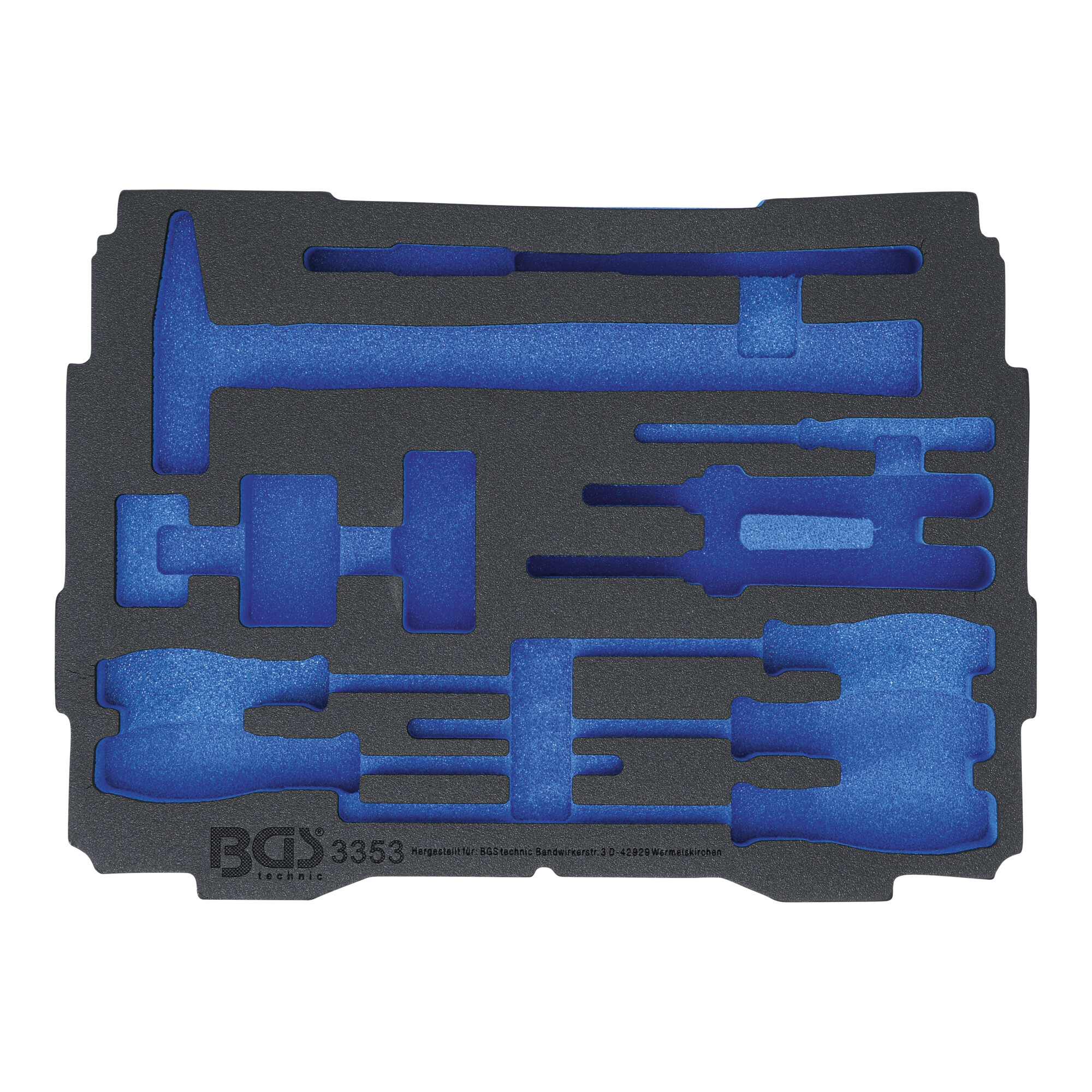 BGS Schaumeinlage für Art. BOXSYS1 & 2 leer für Art. 3353 ; BGS technic