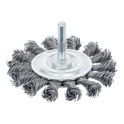 BGS Scheibenbürste Antriebswelle 6 mm gezopft Ø 75 mm