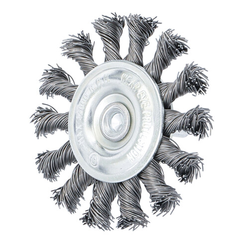 BGS Scheibenbürste Antriebswelle 6 mm gezopft Ø 75 mm