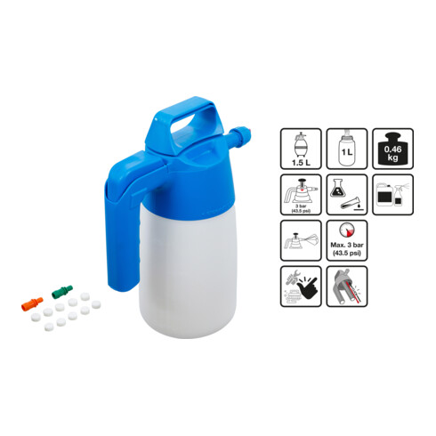 BGS Schiuma per flacone pompa a spruzzo, 1,5 l