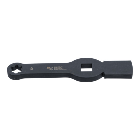 BGS Schlag-Ringschlüssel 35324, E-Profil (für Torx), mit 2 Schlagflächen, SW E24