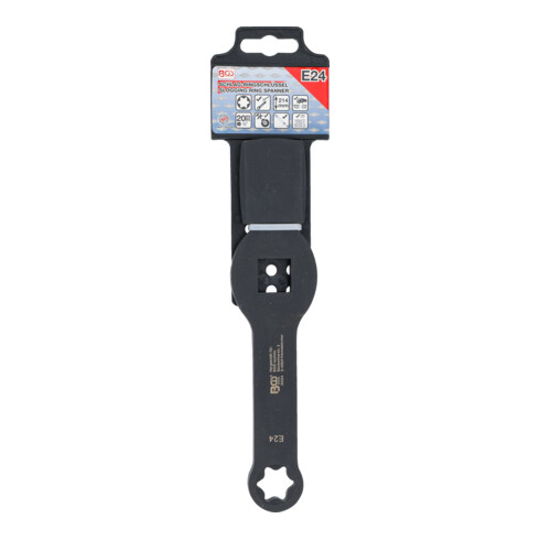 BGS Schlag-Ringschlüssel 35324, E-Profil (für Torx), mit 2 Schlagflächen, SW E24