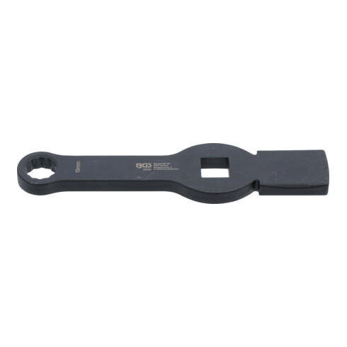 BGS Schlag-Ringschlüssel 35339, Zwölfkant, mit 2 Schlagflächen, SW 19 mm