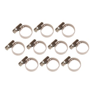 BGS Schlauchklemmen 8095-10x16, rostfrei, 10 x 16 mm, 10-tlg.