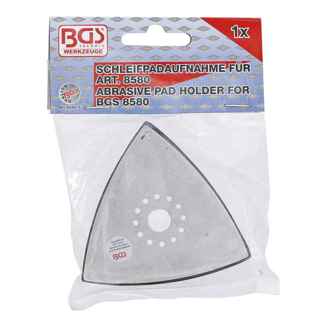 BGS Schleifpadaufnahme für Art. 8580 8580-5