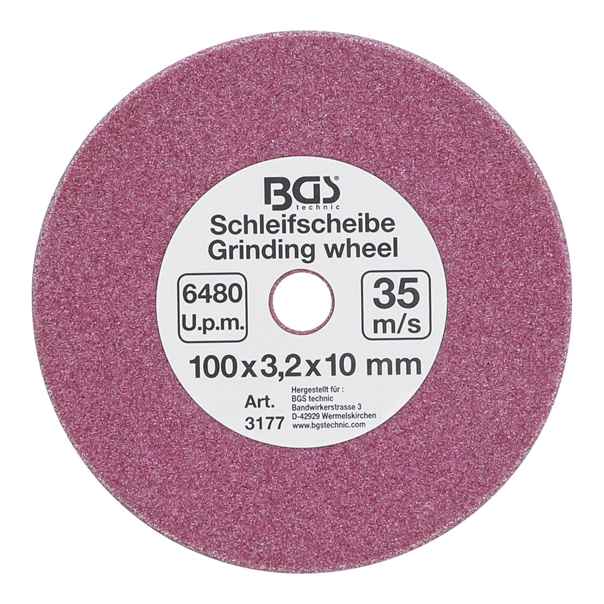BGS Schleifscheibe für Art. 3180 Ø 100 x 3,2 x 10 mm ; BGS technic