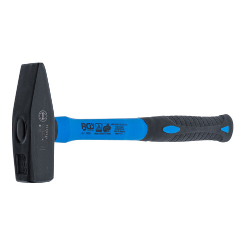BGS Schlosserhammer 3855, Fiberglasstiel, DIN 1041, 800 g