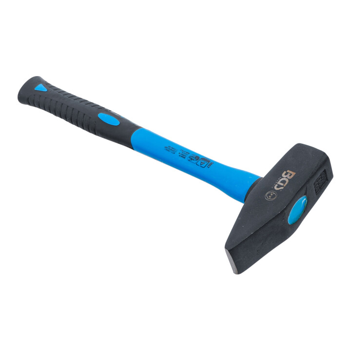 BGS Schlosserhammer 3857, Fiberglasstiel, DIN 1041, 1500 g