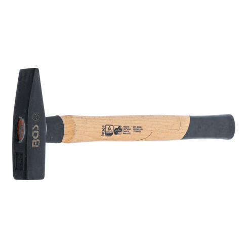 BGS Schlosserhammer 52303, Hickory-Stiel, DIN 1041, 300 g