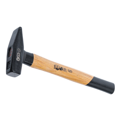 BGS Schlosserhammer 52305, Hickory-Stiel, DIN 1041, 500 g
