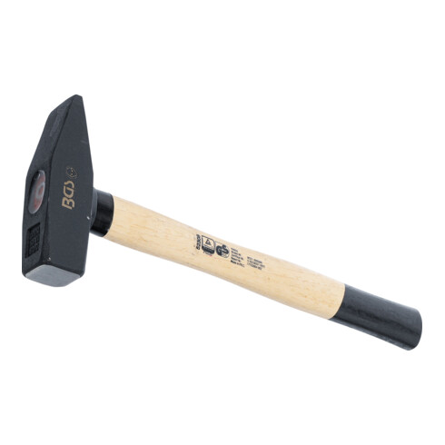 BGS Schlosserhammer 52308, Hickory-Stiel, DIN 1041, 800 g