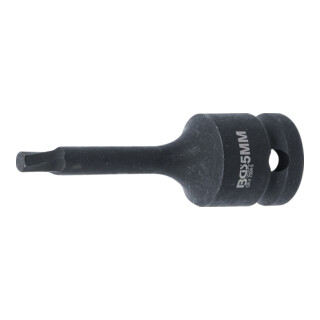 BGS Schraubenausdreher 7004-5, Antrieb Innenvierkant 12,5 mm (1/2"), für defekten Innensechskant 5 mm
